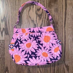 Vera Bradley pink sunflower shoulder bag.  Excellent condition.